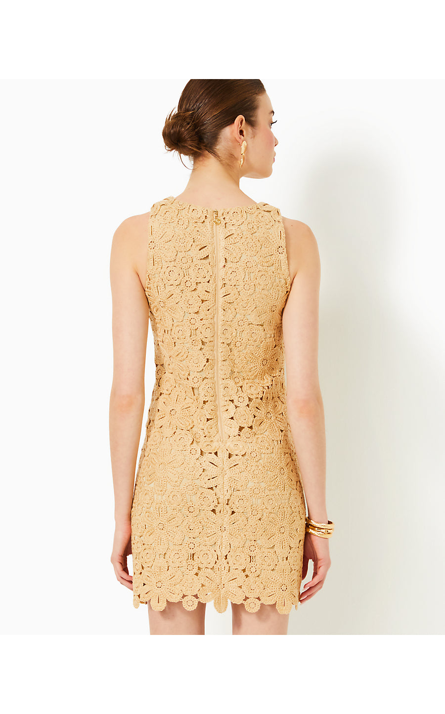 MARQUETTE SHIFT DRESS - WICKER TAN - SOIREE CROCHET