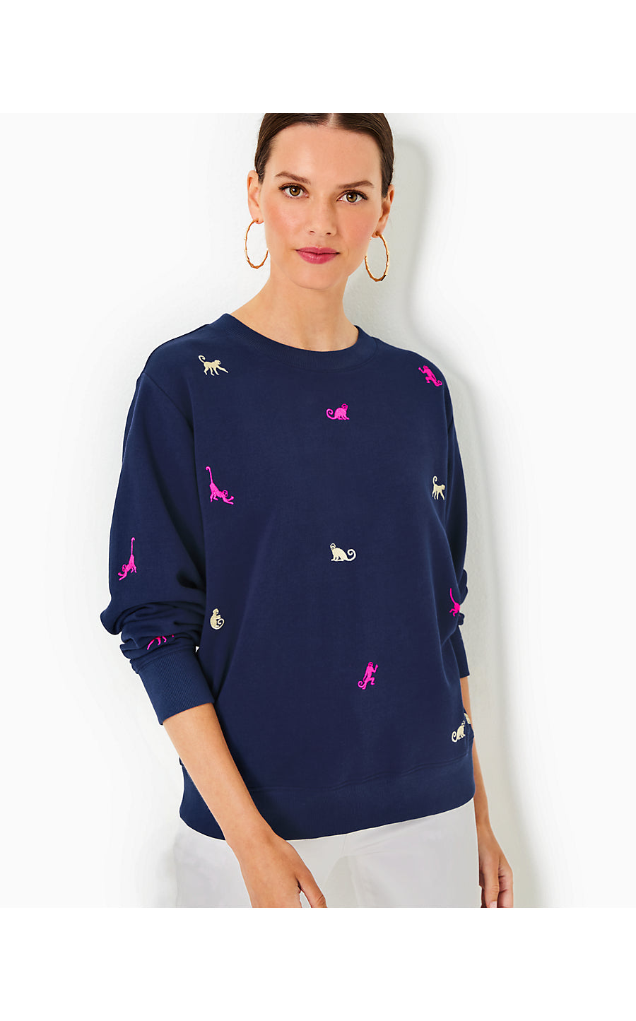 BALLAD SWEATSHIRT - LOW TIDE NAVY - MONKEY HALF DROP