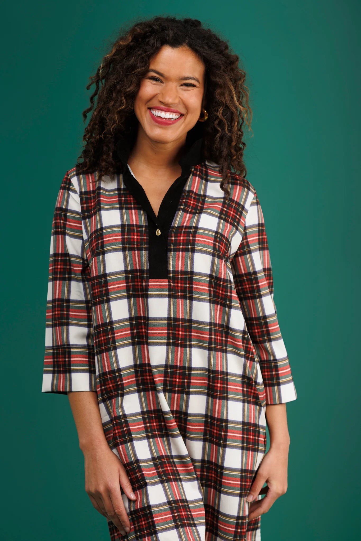 SOPHIA DRESS- WINTER TARTAN