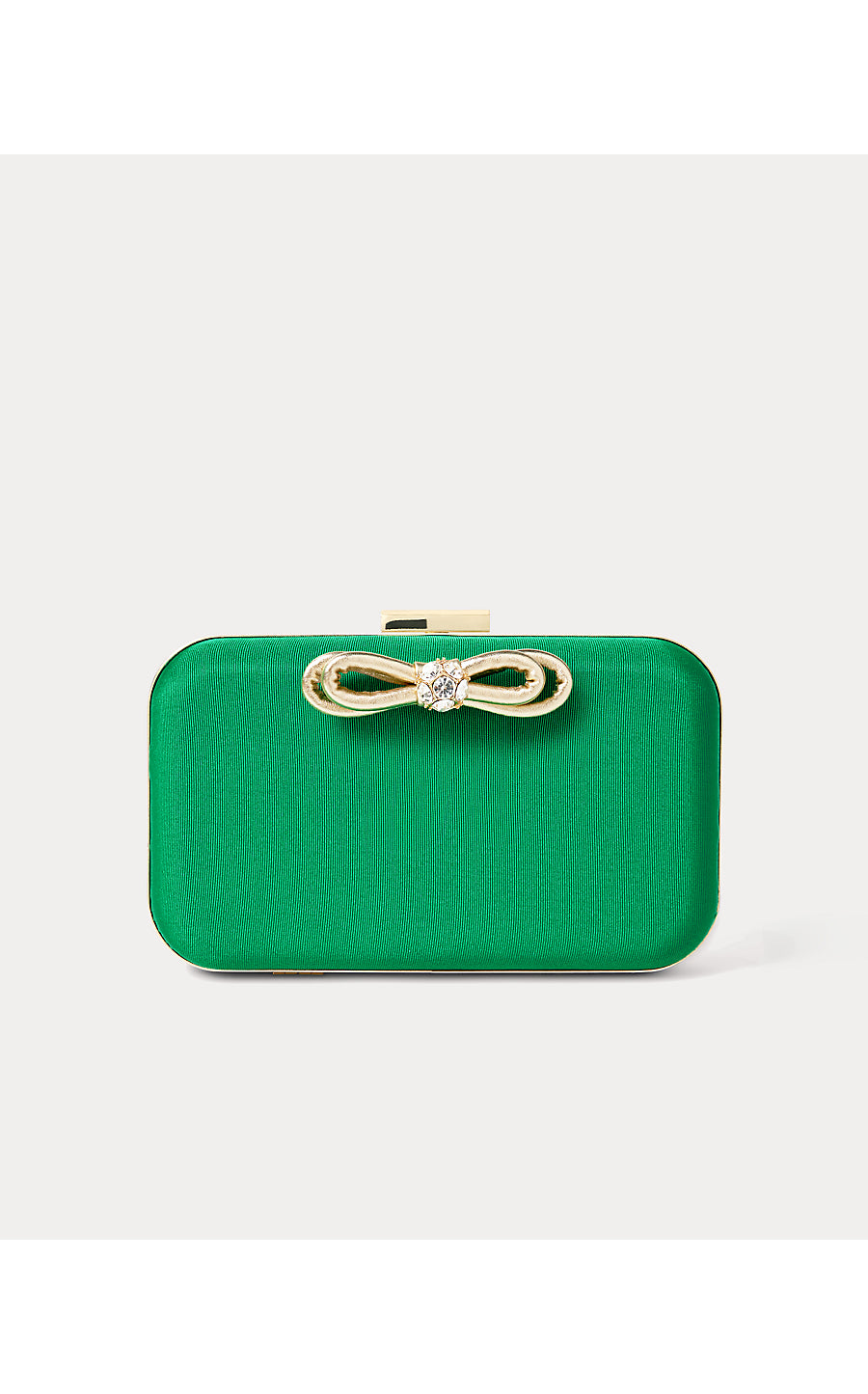 JESSY BOW HARD CLUTCH-BAMBOO GREEN--1 SZ