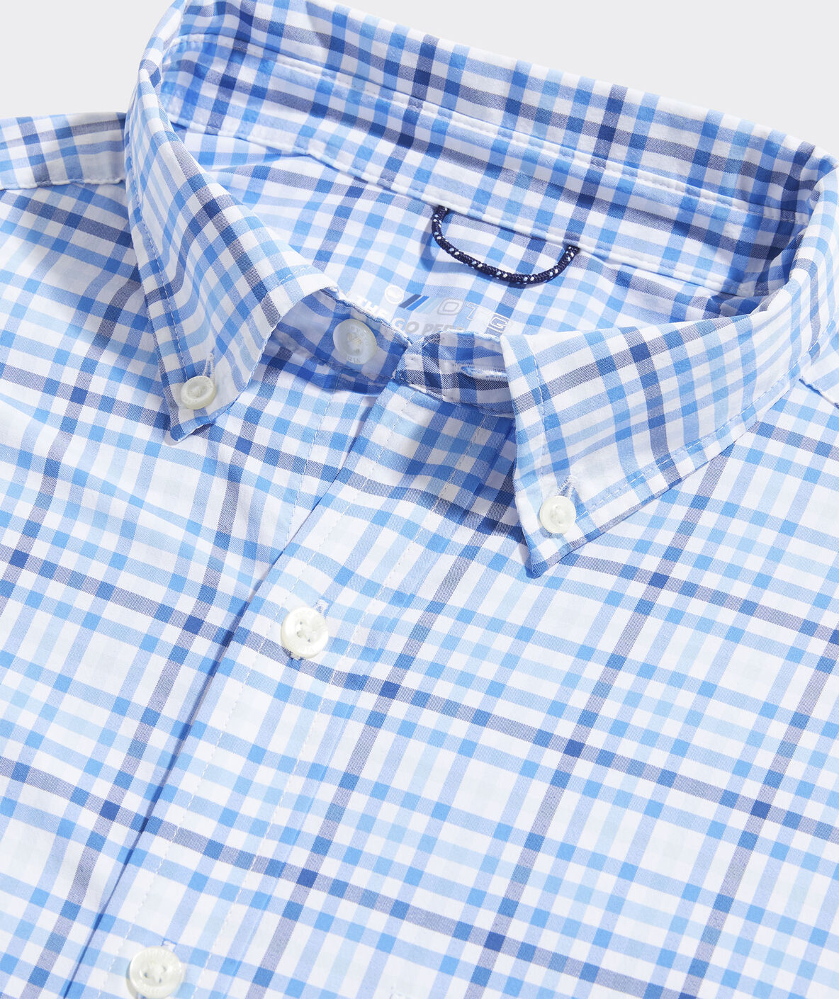 On-The-Go Lightweight Check Shirt - Captains Blue