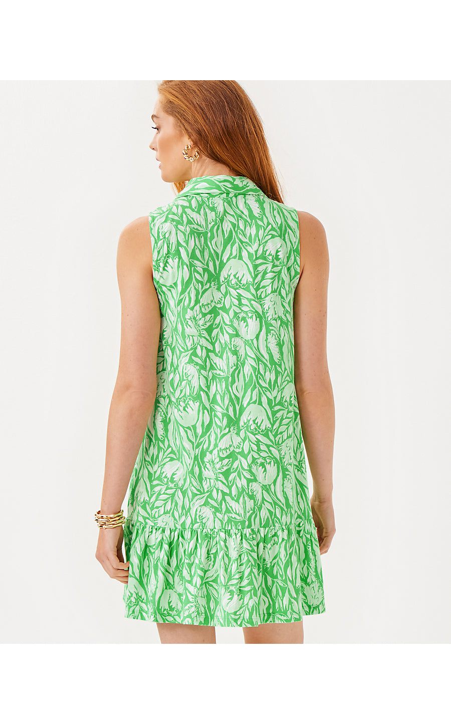 RIEGAN DRESS - FAUNA GREEN - TULIP TO TANGO