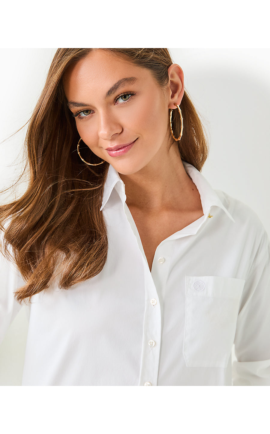 THE RELAXED LILLY SHIRT - RESORT WHITE