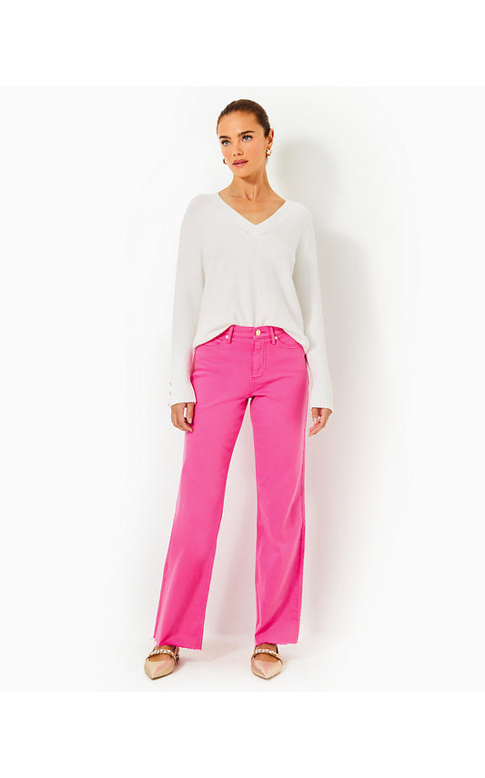 ANISTON HIGH RISE PANT - PASSION FRUIT PINK