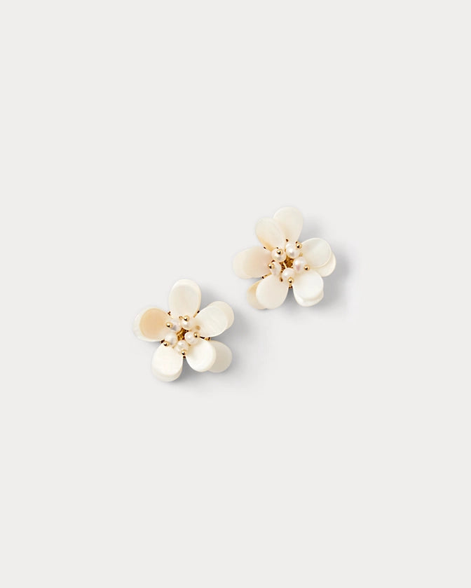 BURST OF JOY EARRINGS-RESORT WHITE