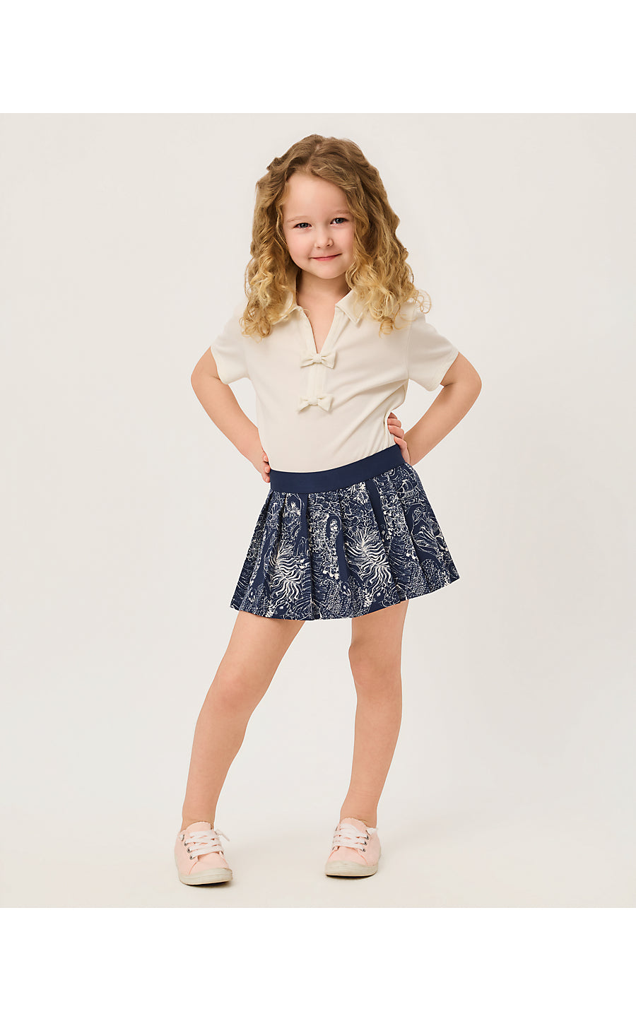 MINI FRIDA SLEEVED POLO - COCONUT