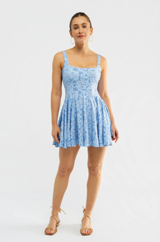 Wells Dress - Raindrop Floral