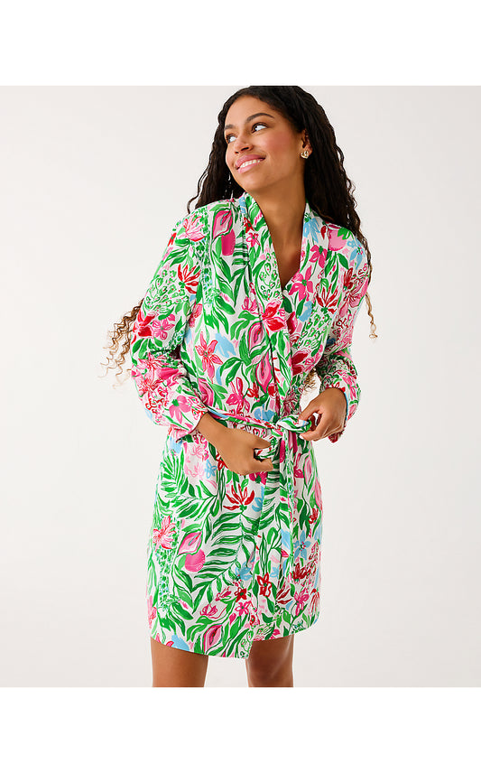JANINE PJ ROBE - MULTI - GLOWING GARDENS