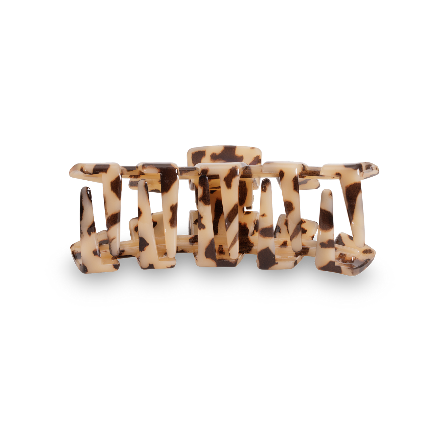 TELETIES - Classic Hair Clip | Large | Blonde Tortoise