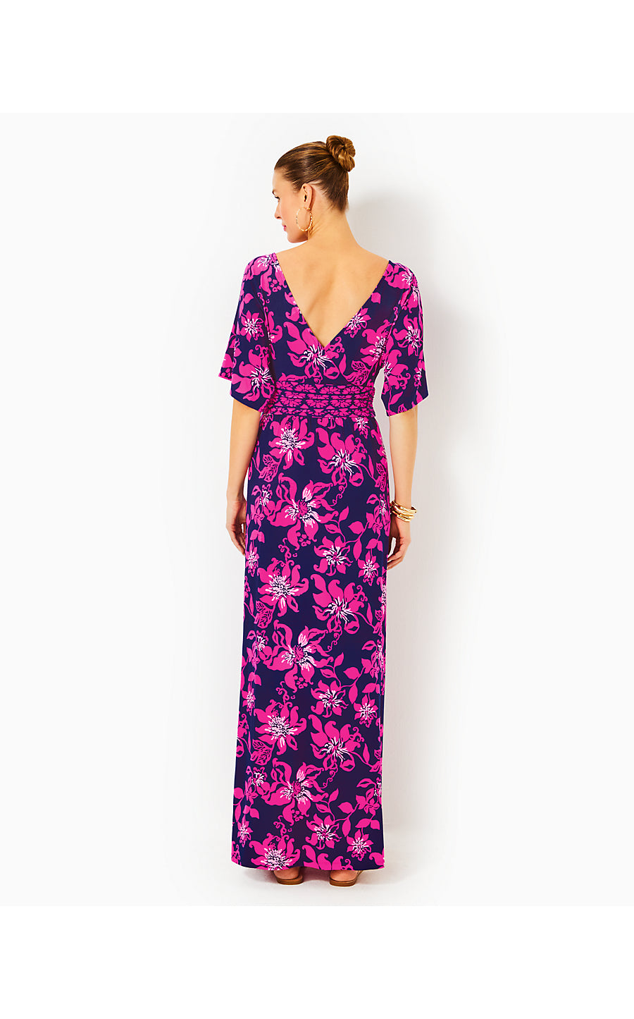 PARIGI BOAT NECK MAXI DRESS - LOW TIDE NAVY - JUST PASSION THROUGH ENGINEERED KNIT DRESS