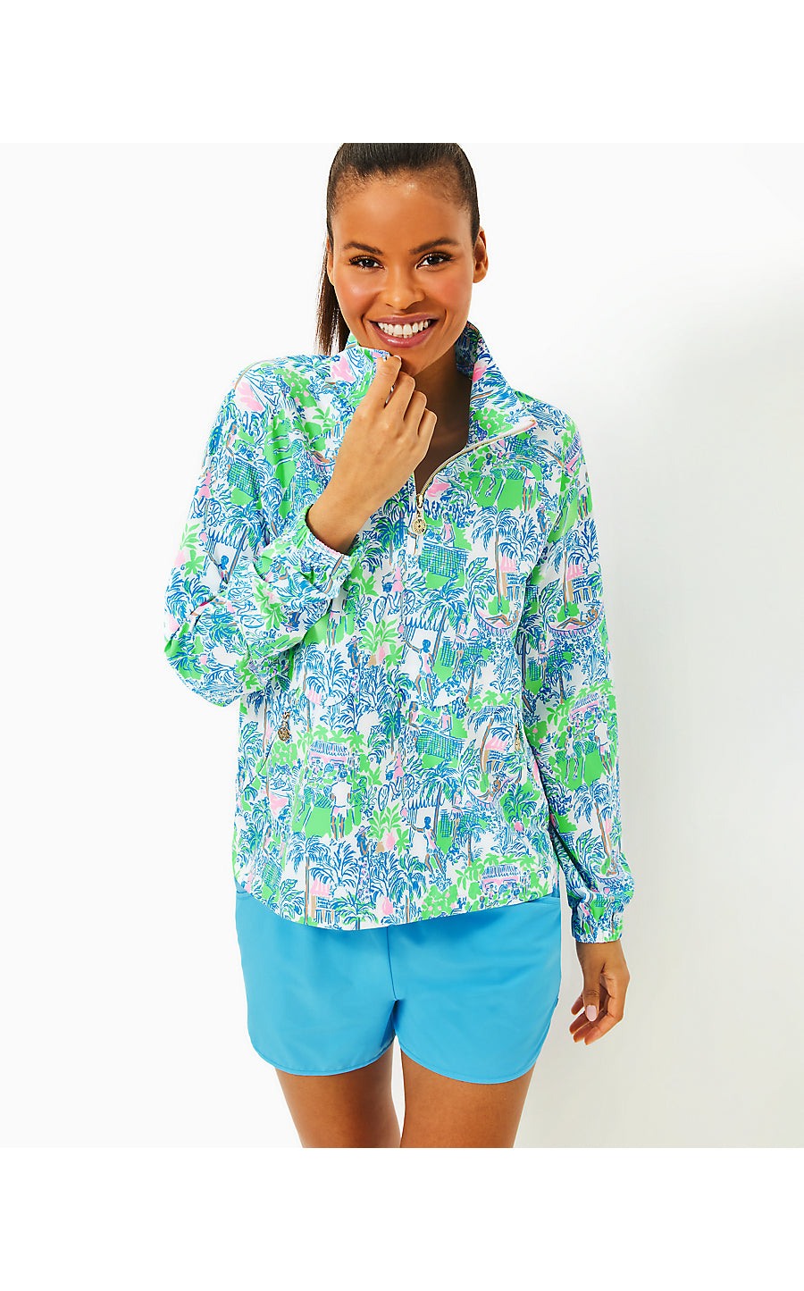 TULIA PERFORMANCE JACKET - ORB GREEN - SERVING IT UP