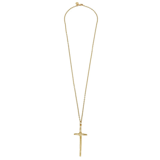 LONG TALL CROSS NECKLACE