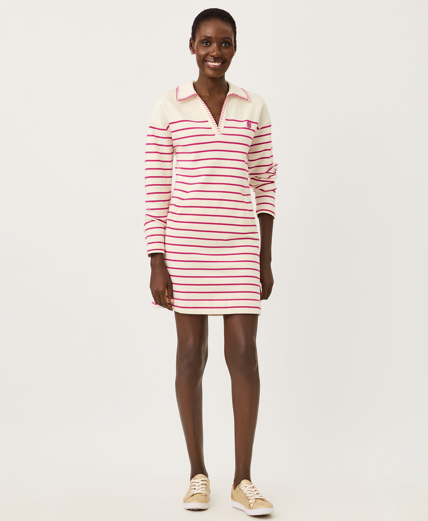 CORVAYA DRESS - BERRY BOUQUET -  LEGACY STRIPE