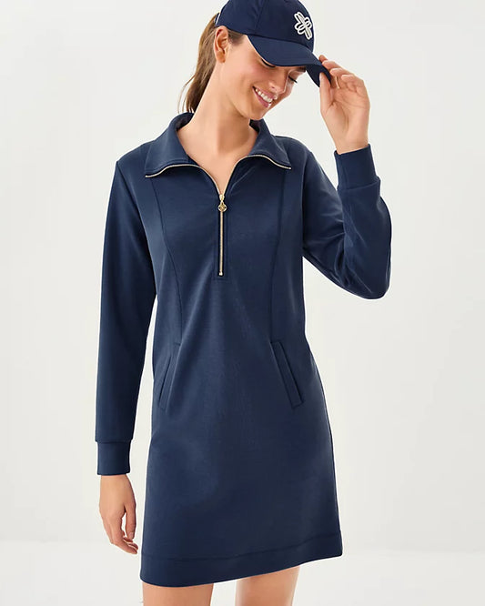 ELENI UPF 50+ DRESS - LOW TIDE NAVY