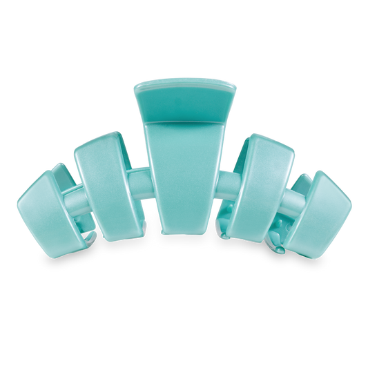 TELETIES - Classic Hair Clip | Large | Totally Turquoise