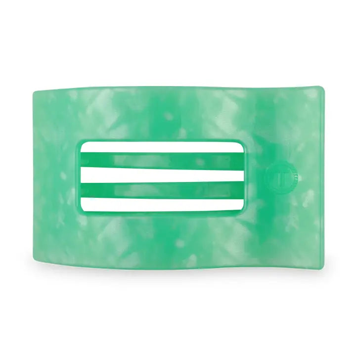 Flat Rectangle Hair Clip | Medium | Spring Splash
