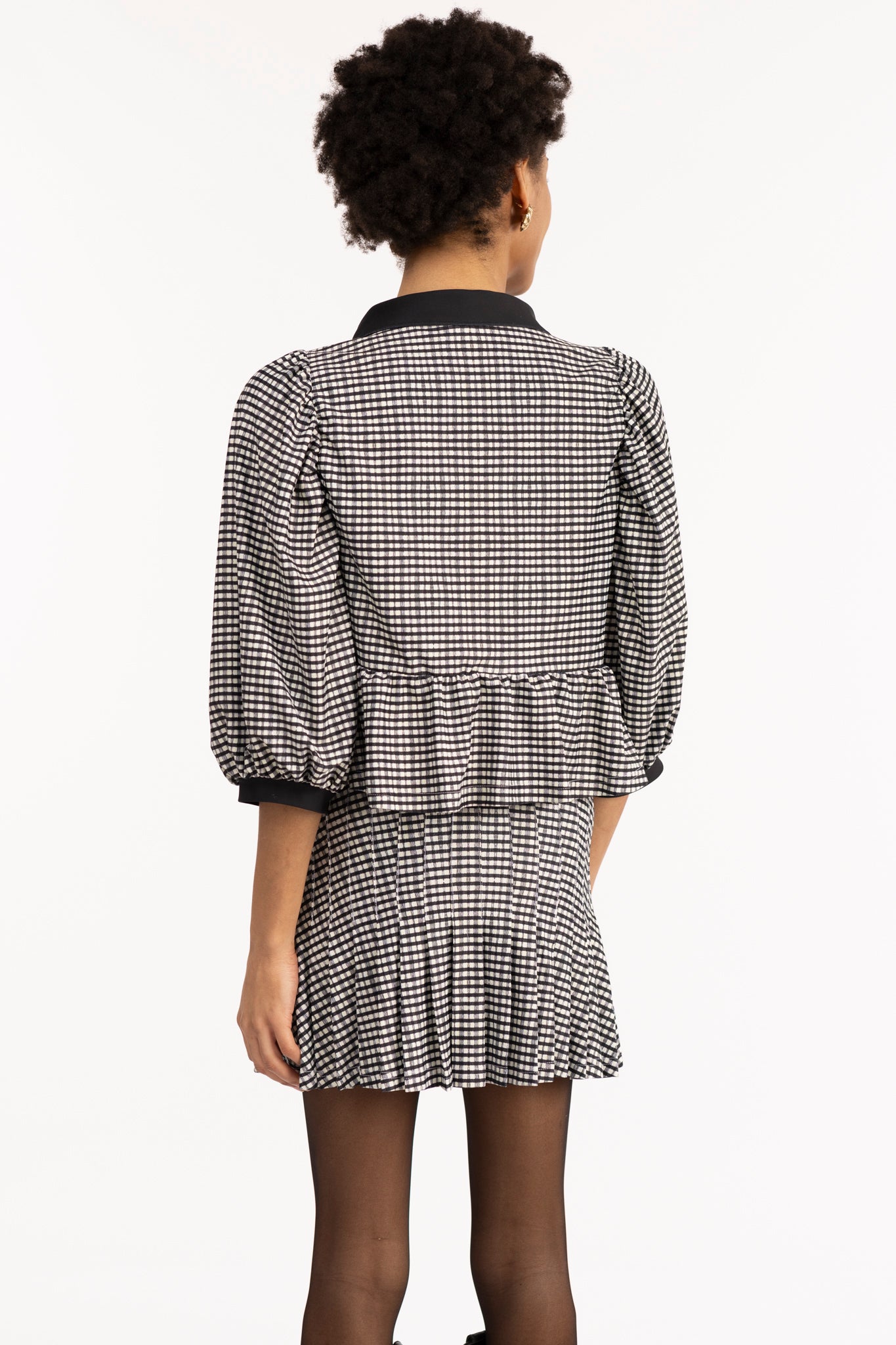 WREN TOP- FRENCH GINGHAM