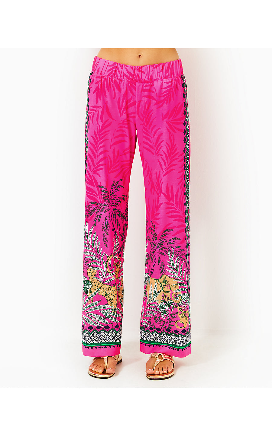 BAL HARBOUR PALAZZO PANT - MULTI - WILD SIDE