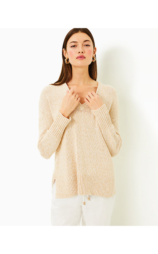 BEDFORD SWEATER - WICKER TAN MARL