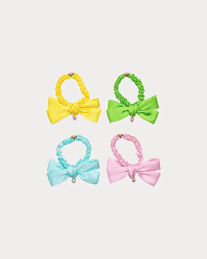 Mini Bow Scrunchie Set - Estelle Yellow
