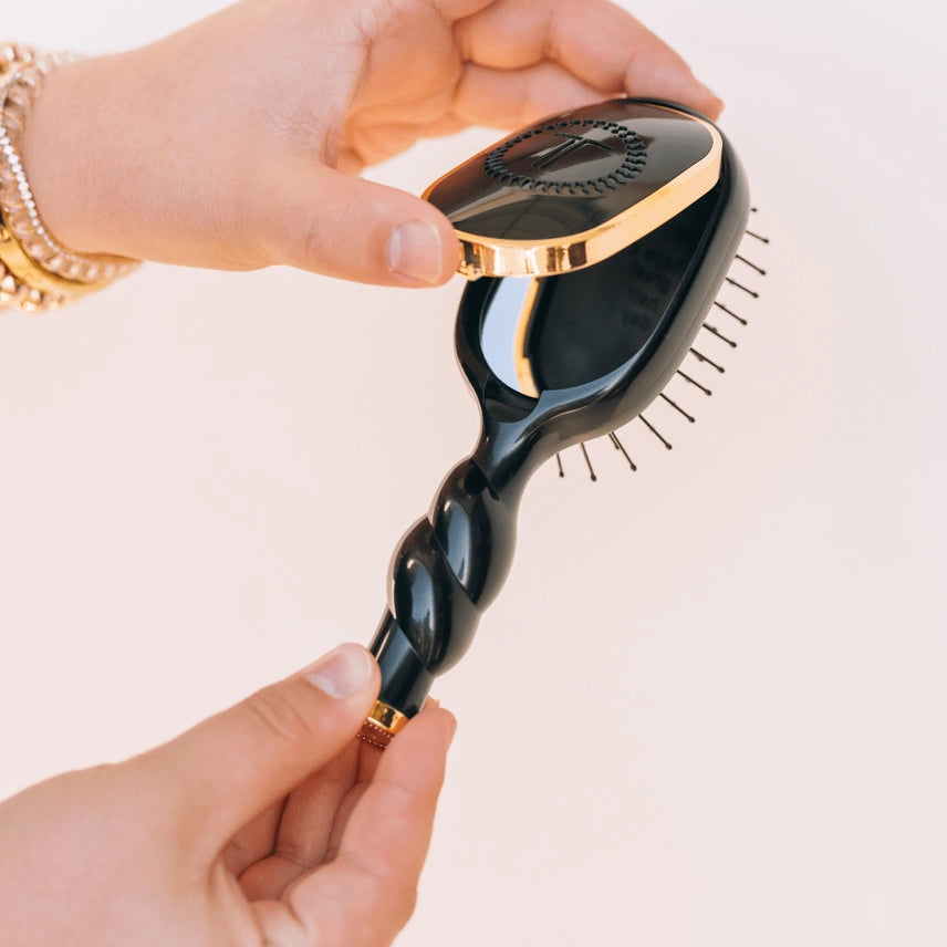 Mini Detangler Brush - Medium Hair - Jet Black