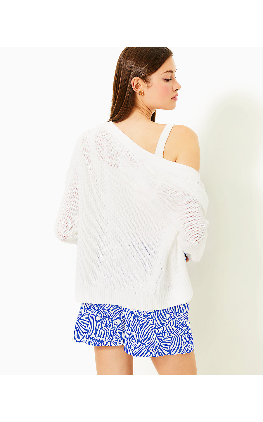 BRISTOW CARDIGAN - RESORT WHITE