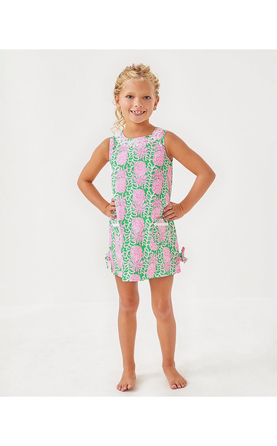 LITTLE LILLY CLASSIC SHIF - FAUNA GREEN - PARTY LIKE A PINEAPPLE