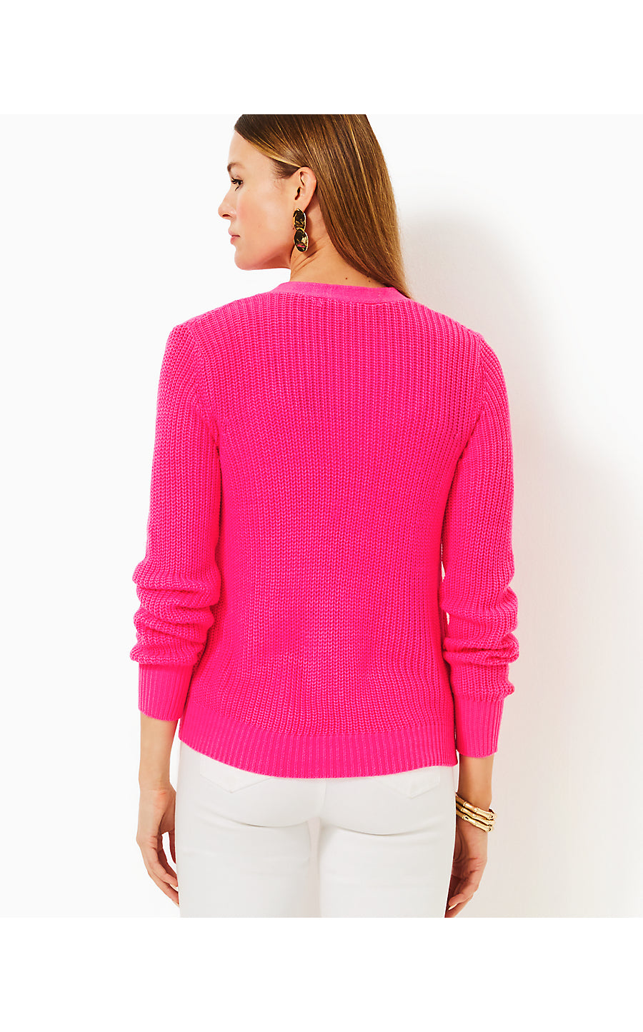 BRISTOW CARDIGAN - PASSION FRUIT PINK