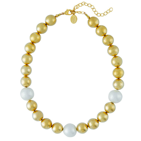 Margaret Necklace with Cotton Pearls