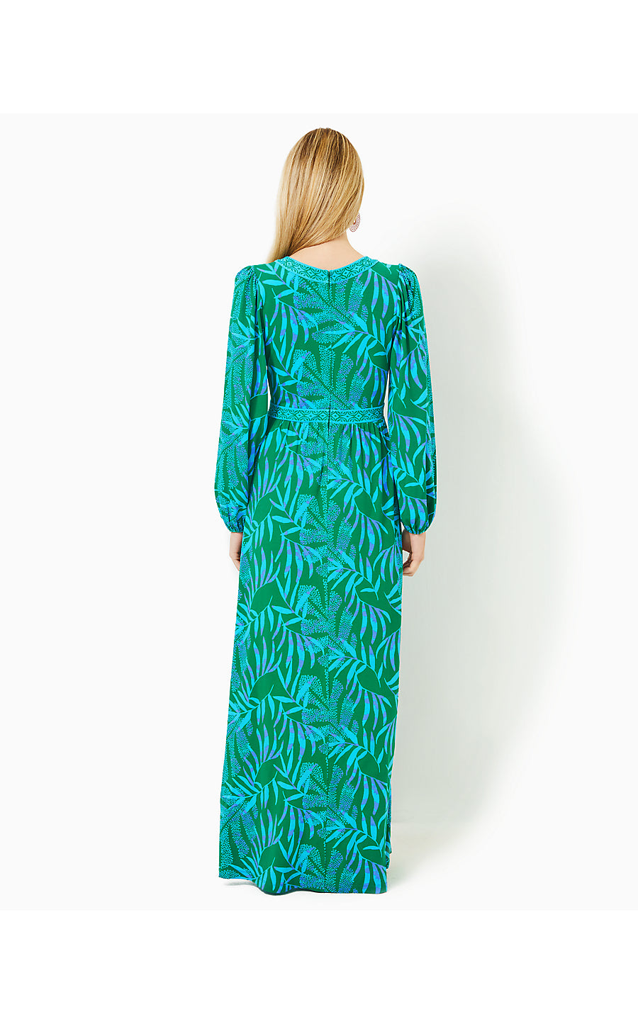 WEXLEE MAXI DRESS - FIDDLE LEAF GREEN - ITS A JUNGLE OUT THERE