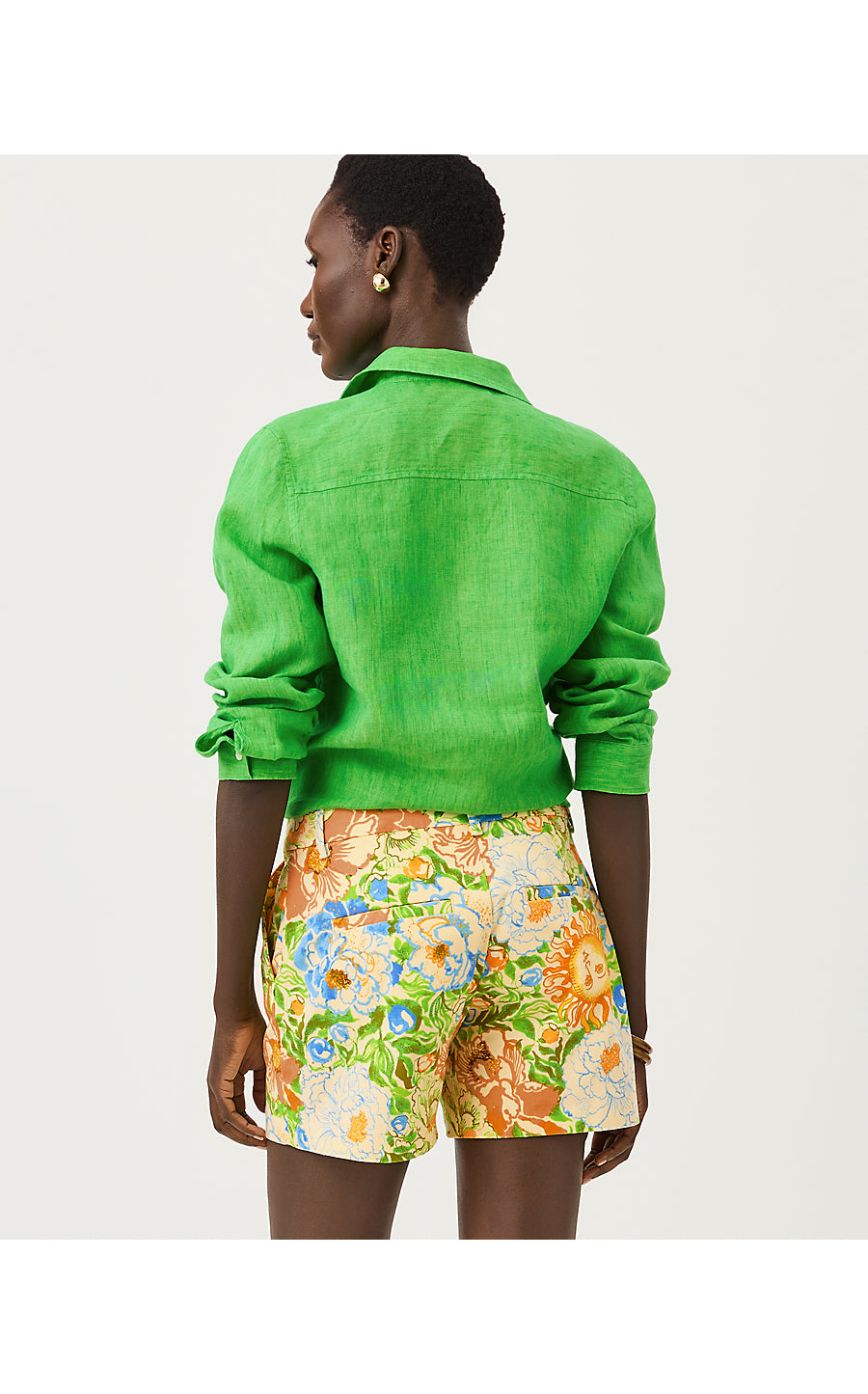 SEA VIEW BUTTON DOWN - IVY GREEN X CHATEAU GREEN
