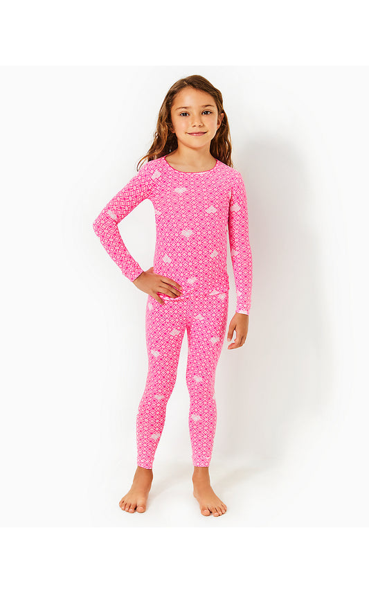 SAMMY PAJAMA SET - PASSION FRUIT PINK - FLUTTERING HEARTS