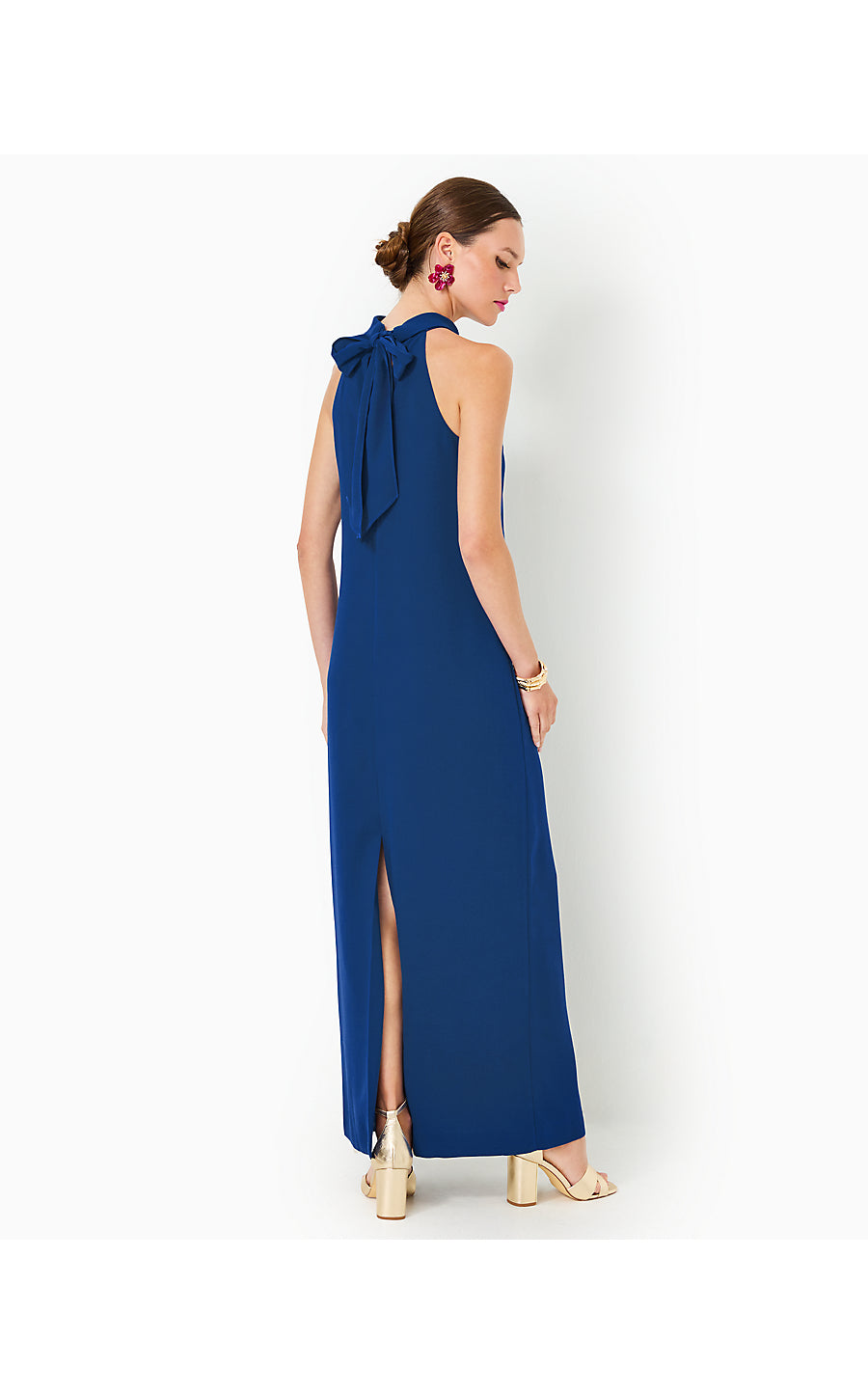 ALARIC MAXI DRESS - BLUE MED