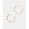 WAVE N SEA HOOP EARRINGS - BLUETTE -  - 1 SZ