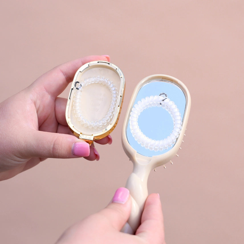 Mini Detangler Brush For Medium Hair - Tan