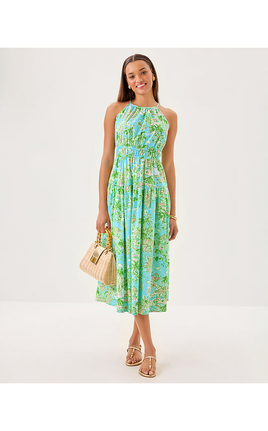 TALULLAH MAXI DRESS - FRESH WATER BLUE - SUNBATHERS BLISS