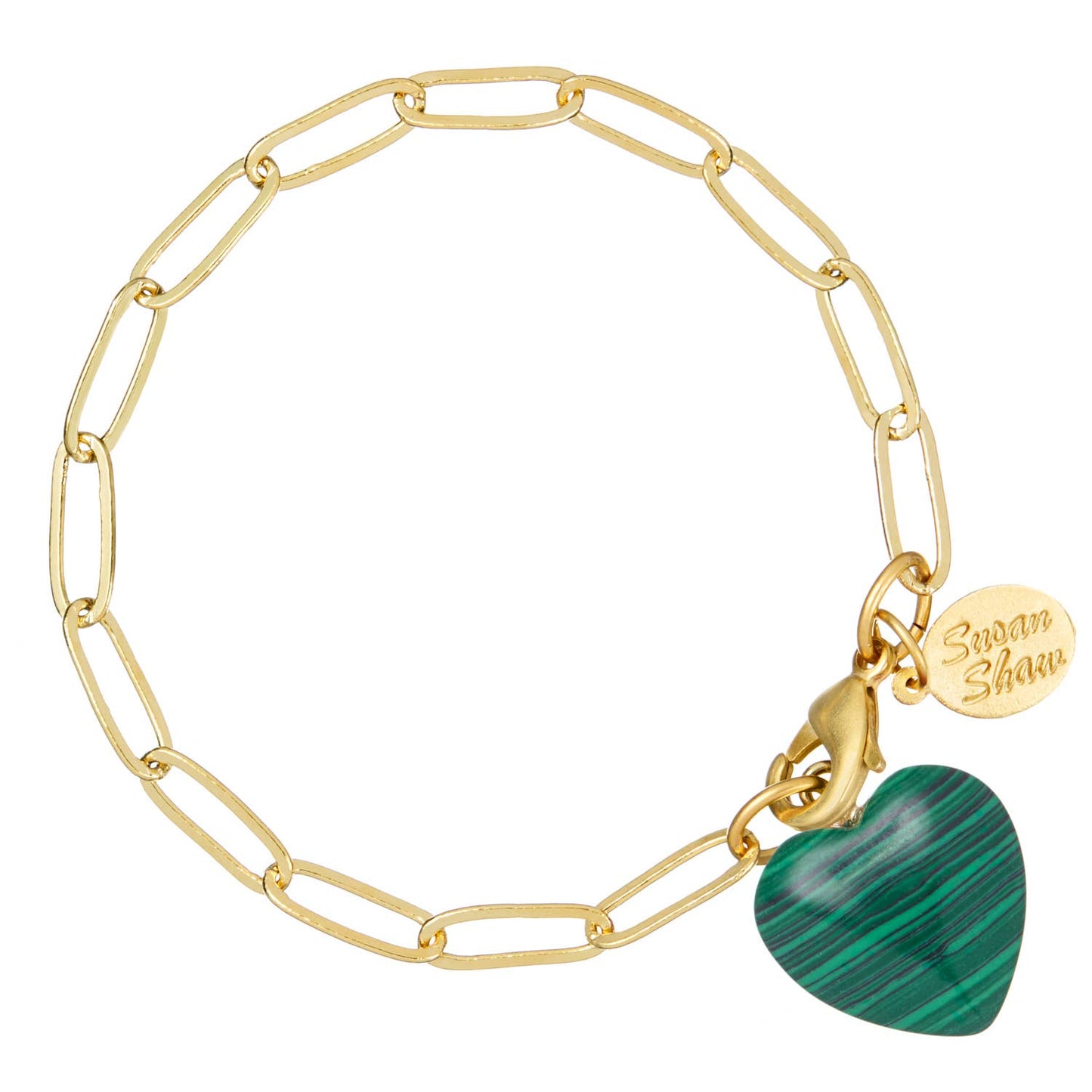 Susan Shaw - Audrey Heart Bracelet : White Turquoise