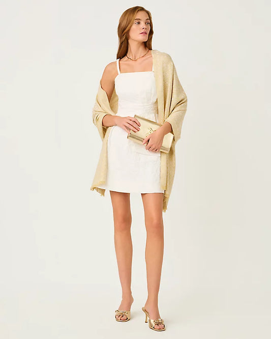 Logo Jacquard Wrap-Wicker Tan X Coconut Butterfly