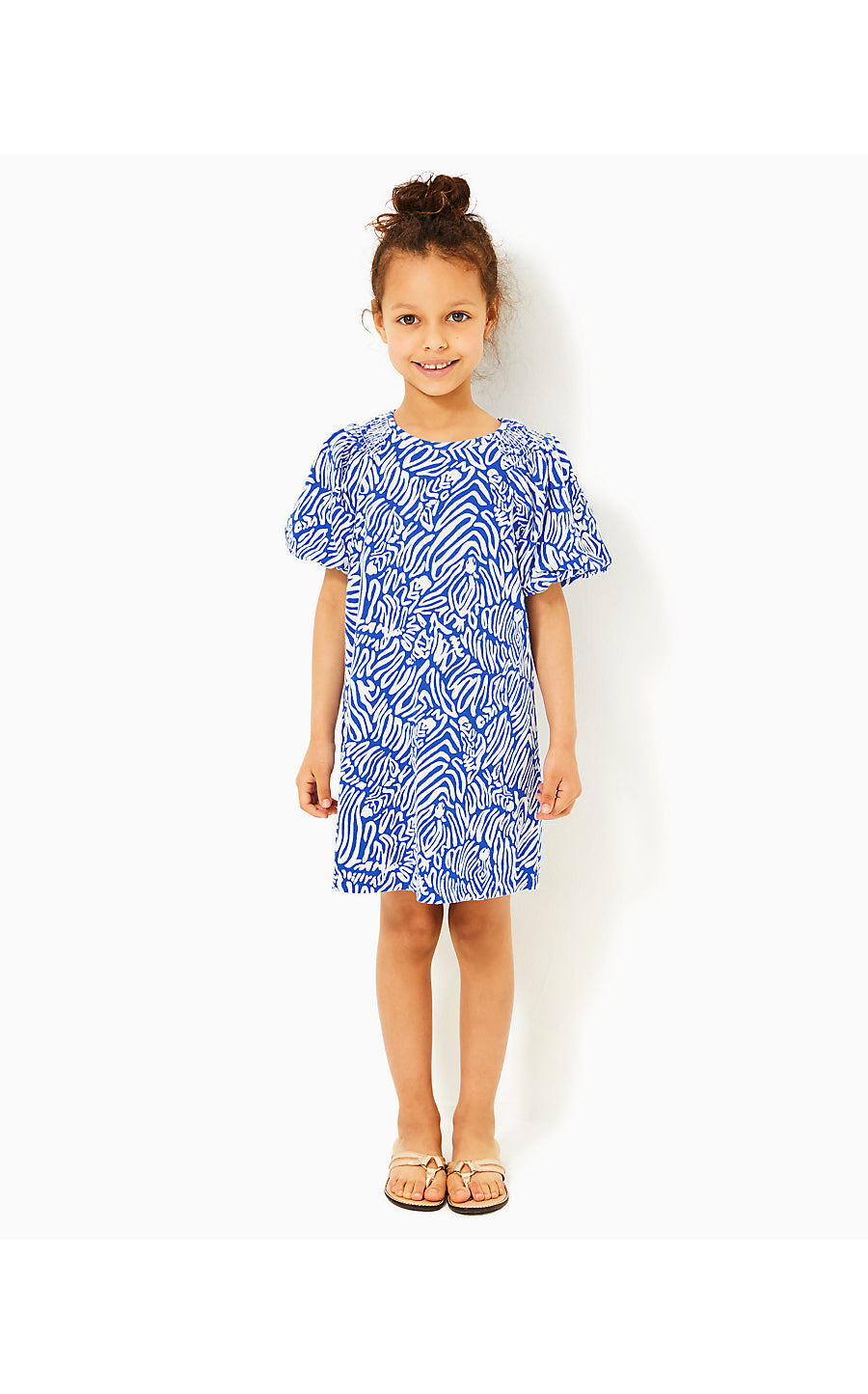 MINI ROSEN DRESS - MARTINIQUE BLUE - ZEE BEBE