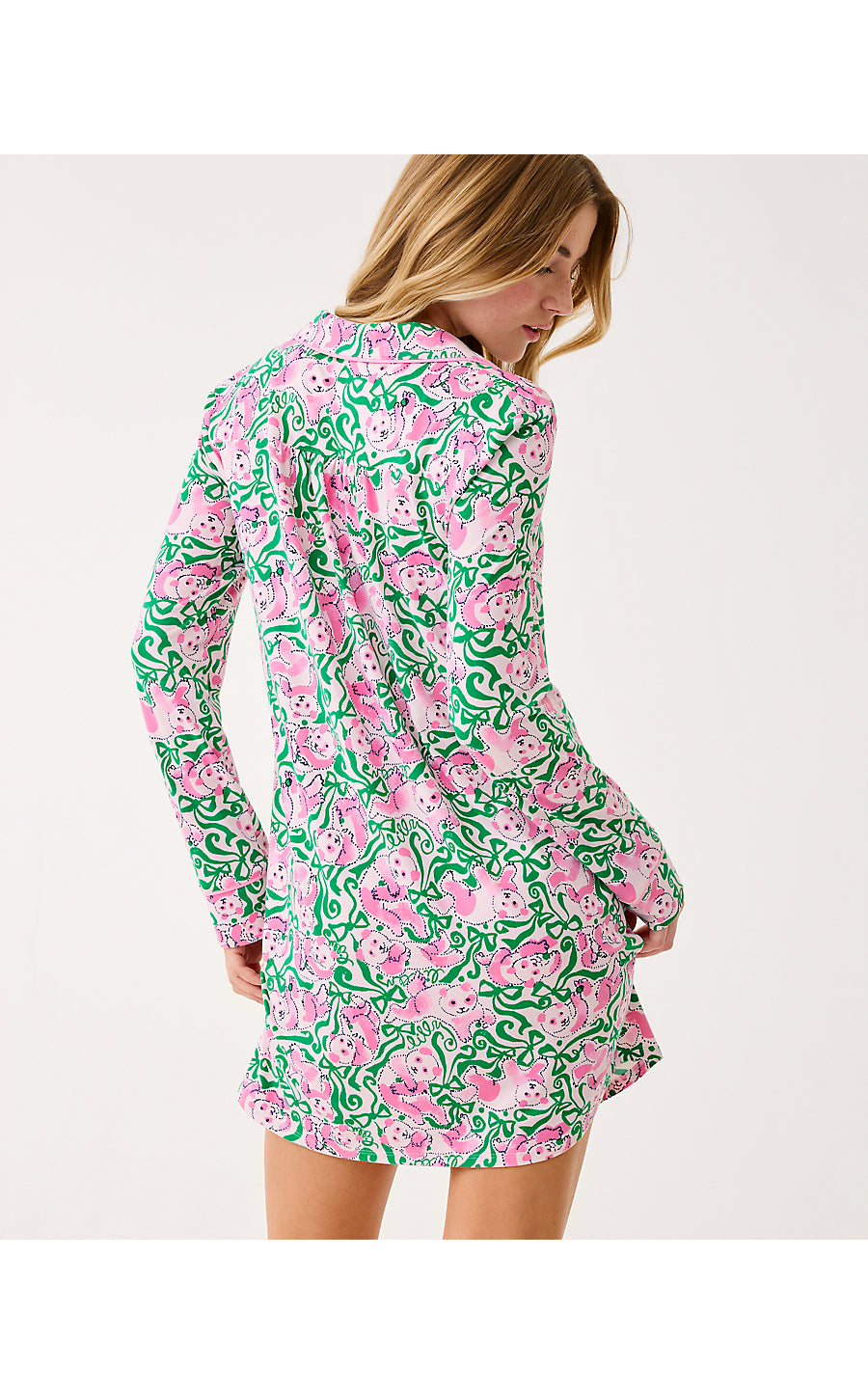 BRONA PJ SLEEPDRESS - PINK QUARTZ - PANDA N BOWS