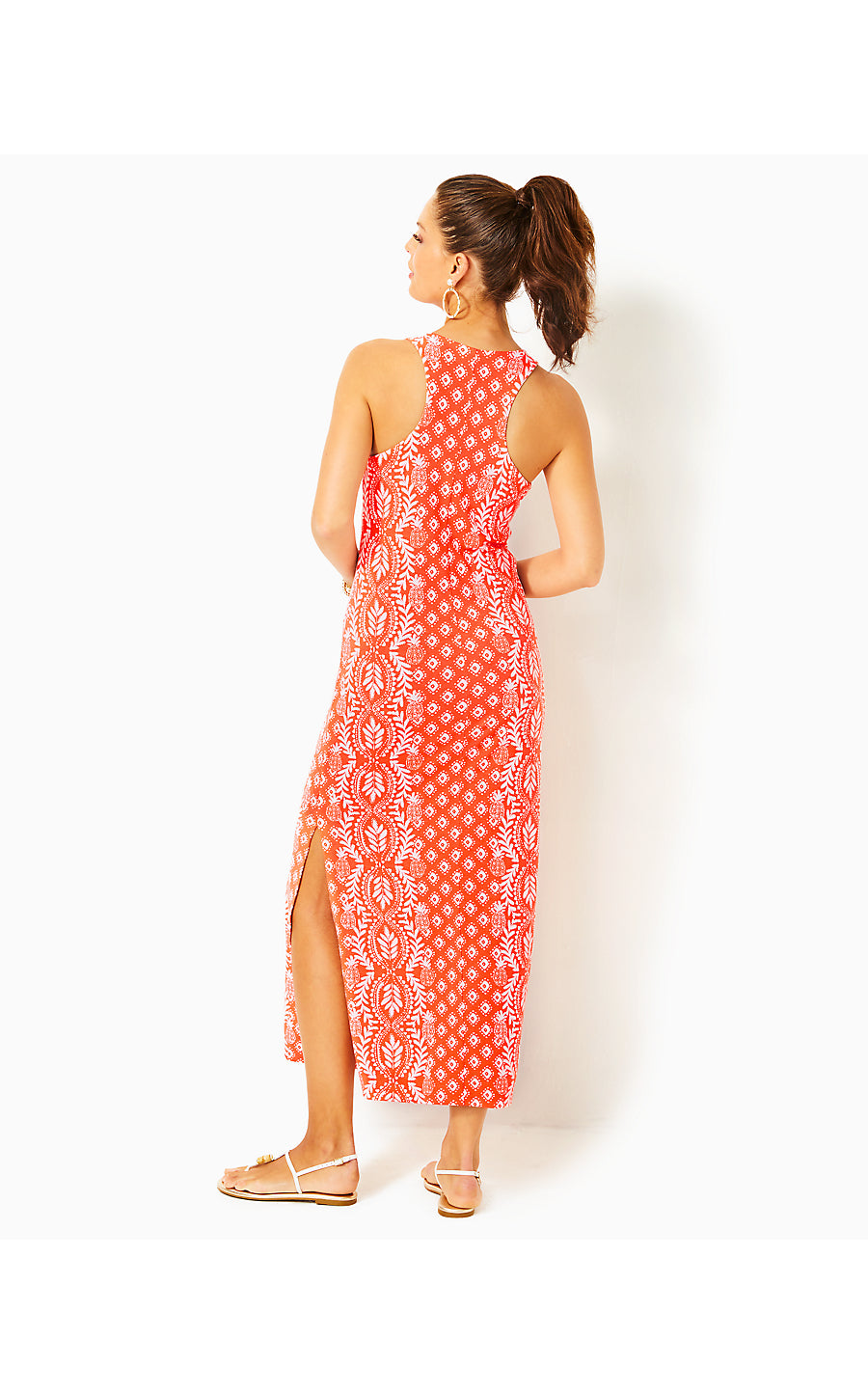 ULLA MAXI DRESS - FLAMINGO FEATHER - HARBOUR VIEW