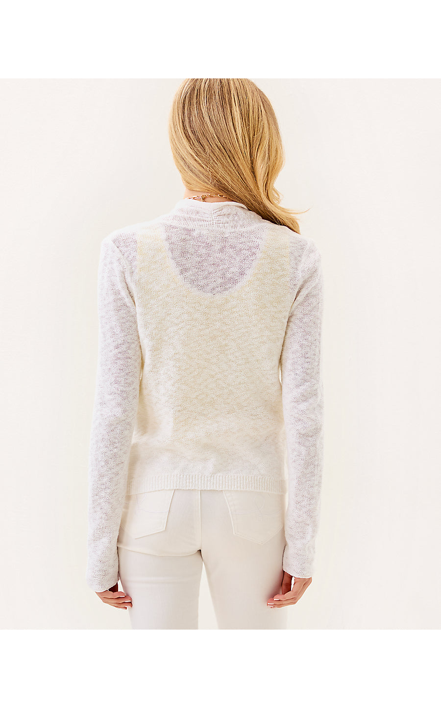 FARETTA CARDIGAN  -  RESORT WHITE