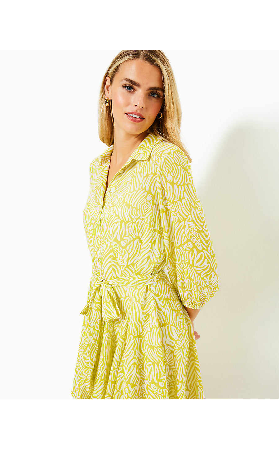 MELONY SHIRTDRESS - JARDIN GREEN - ZEE BEBE