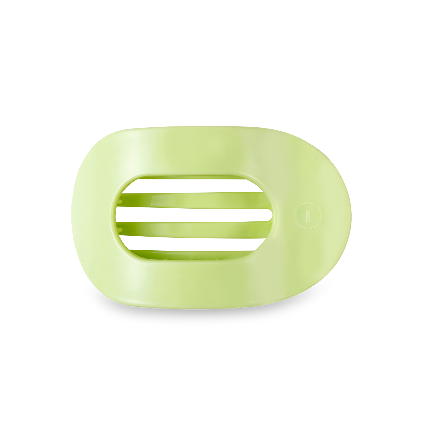 TELETIES - Round Flat Hair Clip | Med. | Aloe, There!