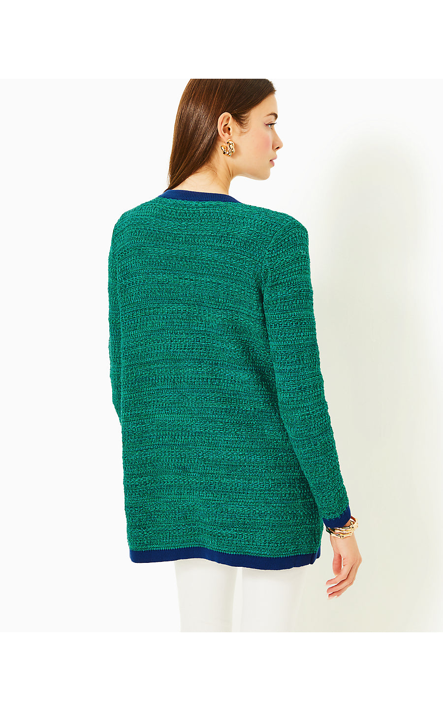 TANNERY SWEATER SET - DEEP LAGOON - MOONLIGHT TWEED