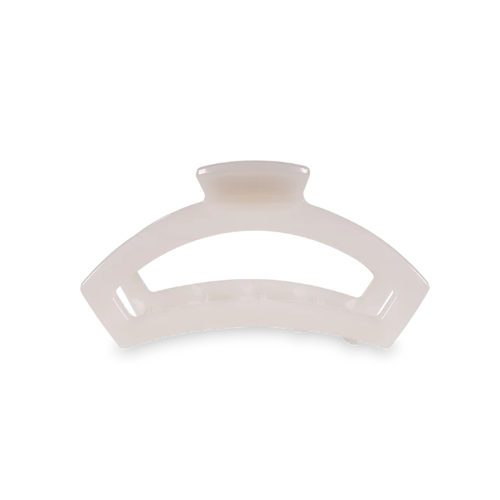 OPEN COCONUT WHITE SMALL CLAW HAIR CLIP