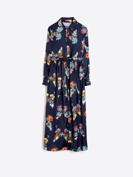 DRESS AMIRA MARIPOSA FLORAL AZUL