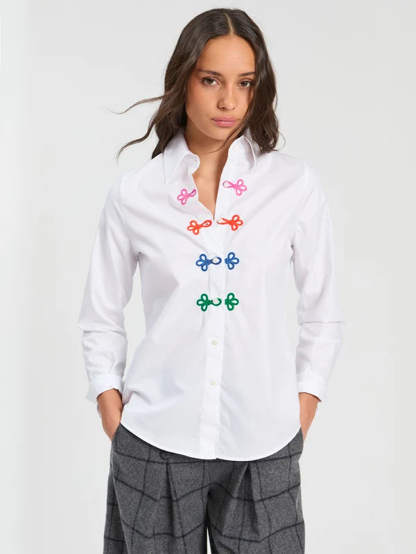 Frogging Button shirt - Multicolor