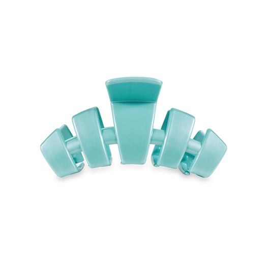 TELETIES - Classic Hair Clip | Small | Totally Turquoise