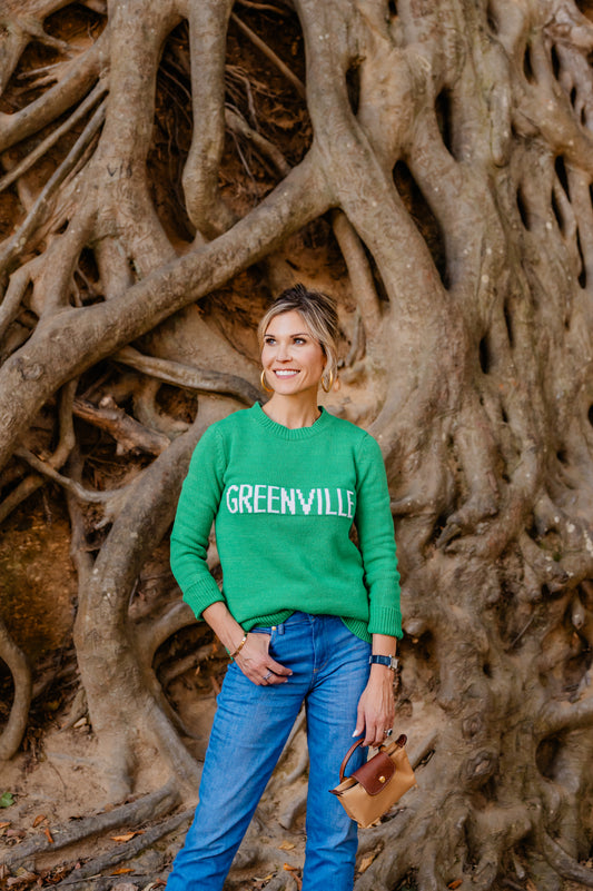 Greenville Sweater - Kelly Green